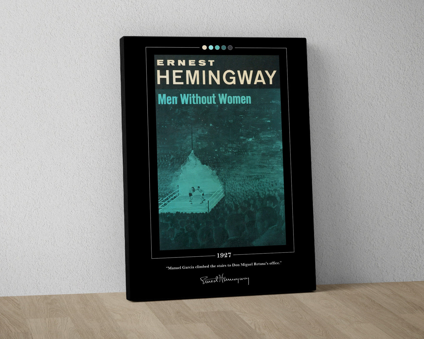 Men Without Women Book Cover Poster | Ernest Hemingway, Men Without Women Poster, Book Posters, Book Art, Canvas Wall Art, Book Lover Gift