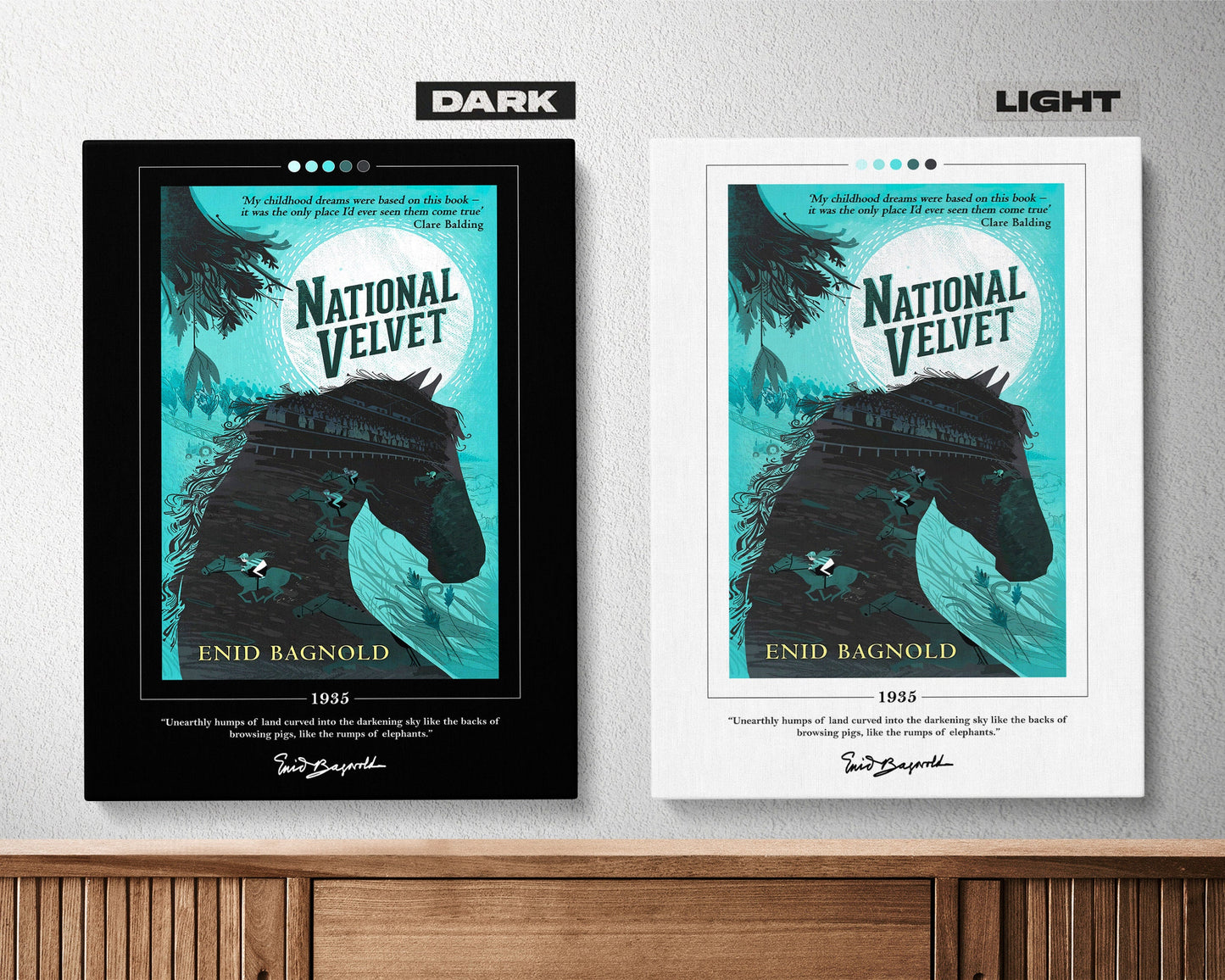 National Velvet Book Cover Poster | Enid Bagnold, National Velvet Poster, National Velvet Print, Book Posters, Book Art, Book Lover Gift
