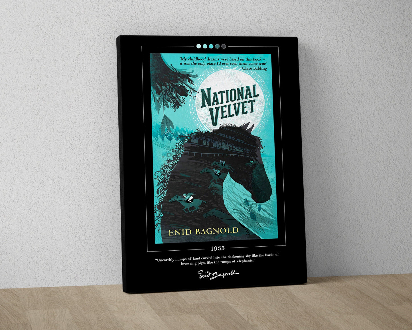 National Velvet Book Cover Poster | Enid Bagnold, National Velvet Poster, National Velvet Print, Book Posters, Book Art, Book Lover Gift