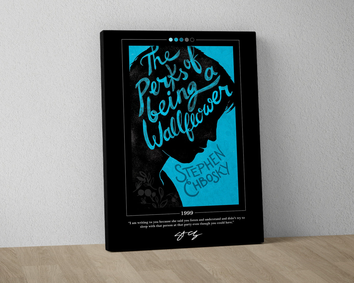 The Perks of Being a Wallflower Book Cover Poster | Stephen Chbosky, The Perks of Being a Wallflower Poster, Book Posters, Book Lover Gift