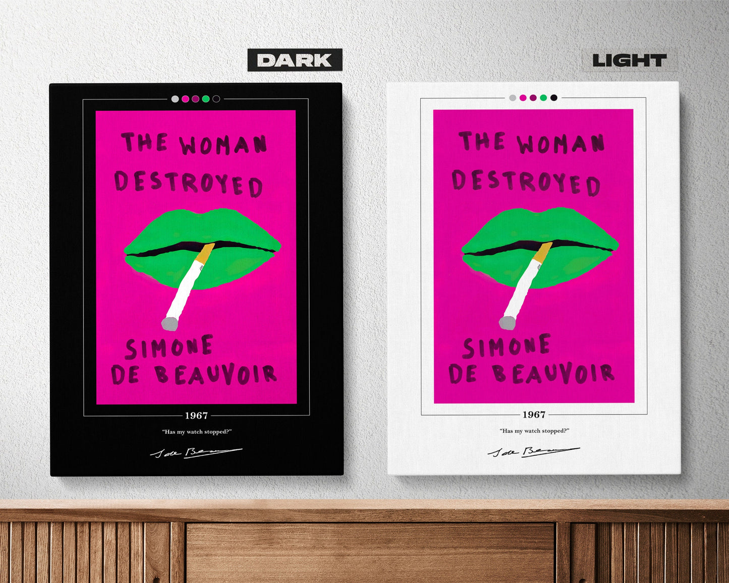 The Woman Destroyed Book Cover Poster | Simone de Beauvoir, Woman Destroyed Poster, Woman Destroyed Print, Book Posters, Book Lover Gift