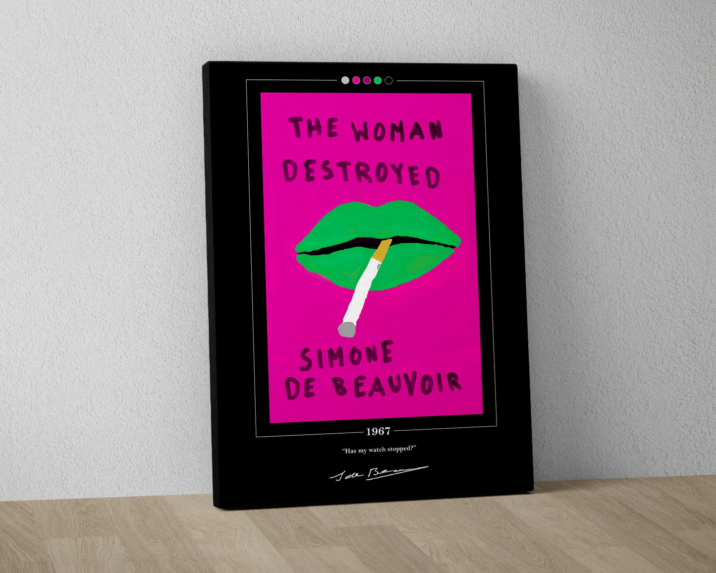 The Woman Destroyed Book Cover Poster | Simone de Beauvoir, Woman Destroyed Poster, Woman Destroyed Print, Book Posters, Book Lover Gift