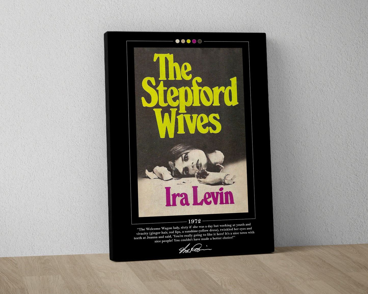 The Stepford Wives Book Cover Poster | Ira Levin, Stepford Wives Poster, Stepford Wives Print, Book Posters, Book Art, Book Lover Gift