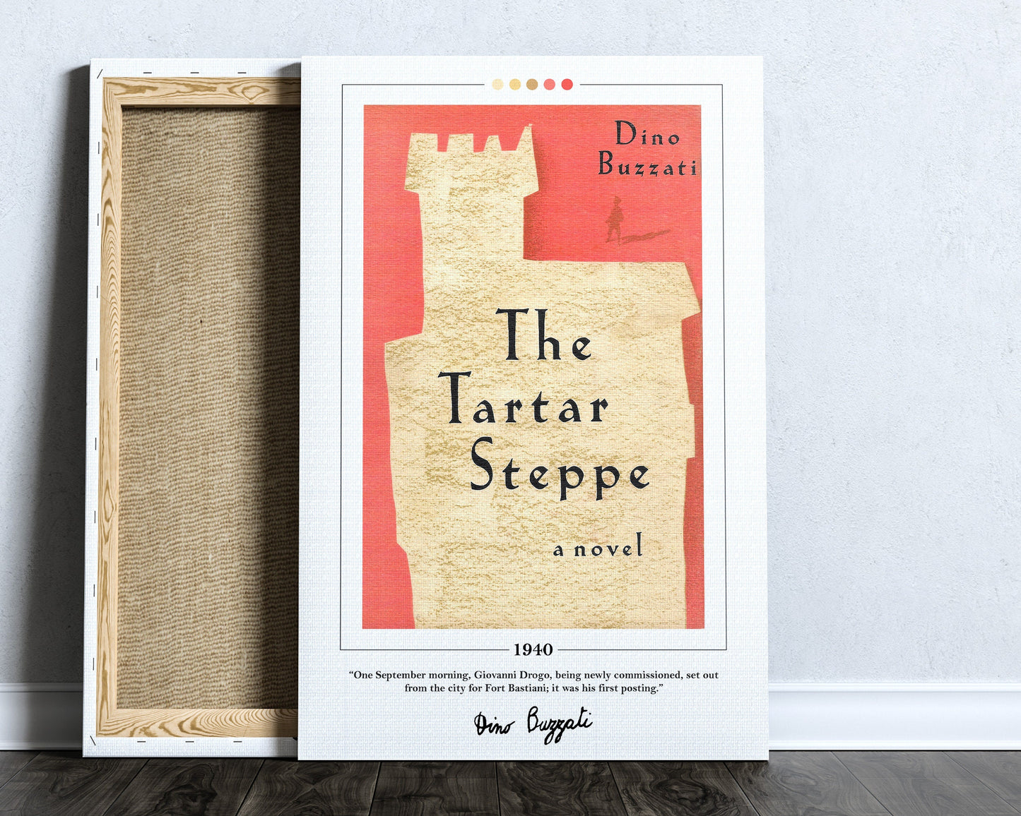 The Tartar Steppe Book Cover Poster | Dino Buzzati, The Tartar Steppe Poster, Tartar Steppe Print, Book Posters, Book Art, Book Lover Gift