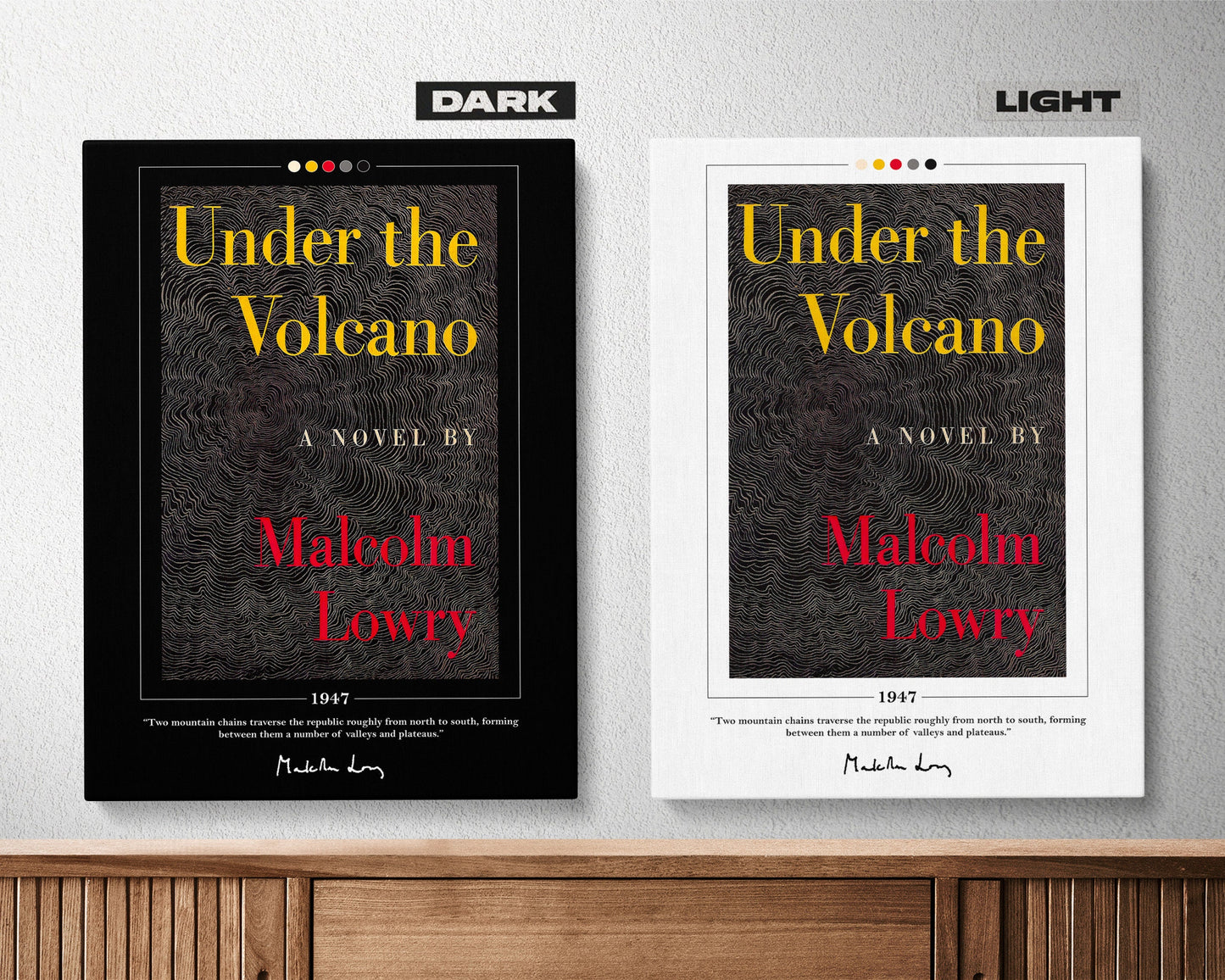 Under the Volcano Book Cover Poster | Malcolm Lowry, Under the Volcano Poster, Under the Volcano Print, Book Posters, Book Lover Gift