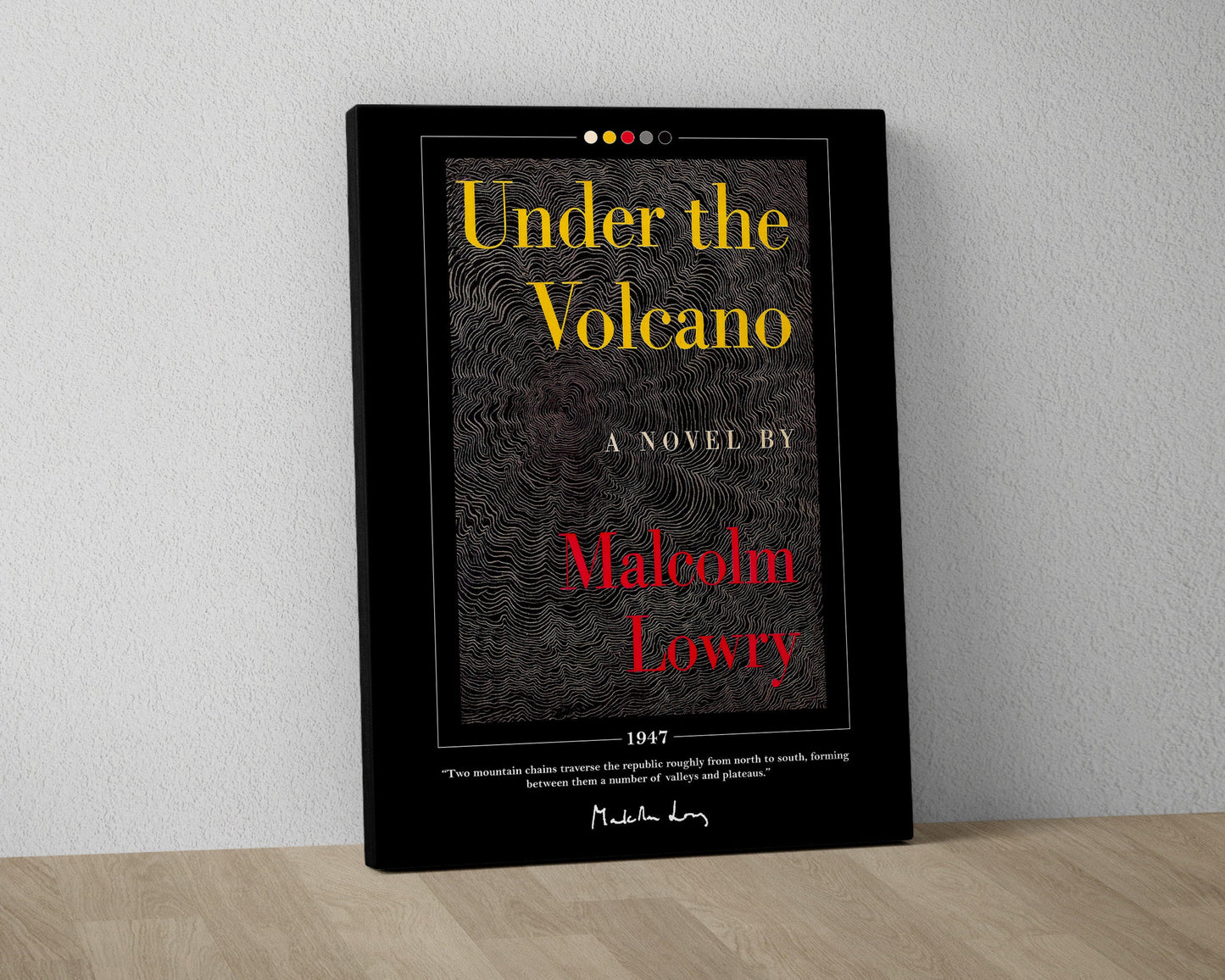Under the Volcano Book Cover Poster | Malcolm Lowry, Under the Volcano Poster, Under the Volcano Print, Book Posters, Book Lover Gift