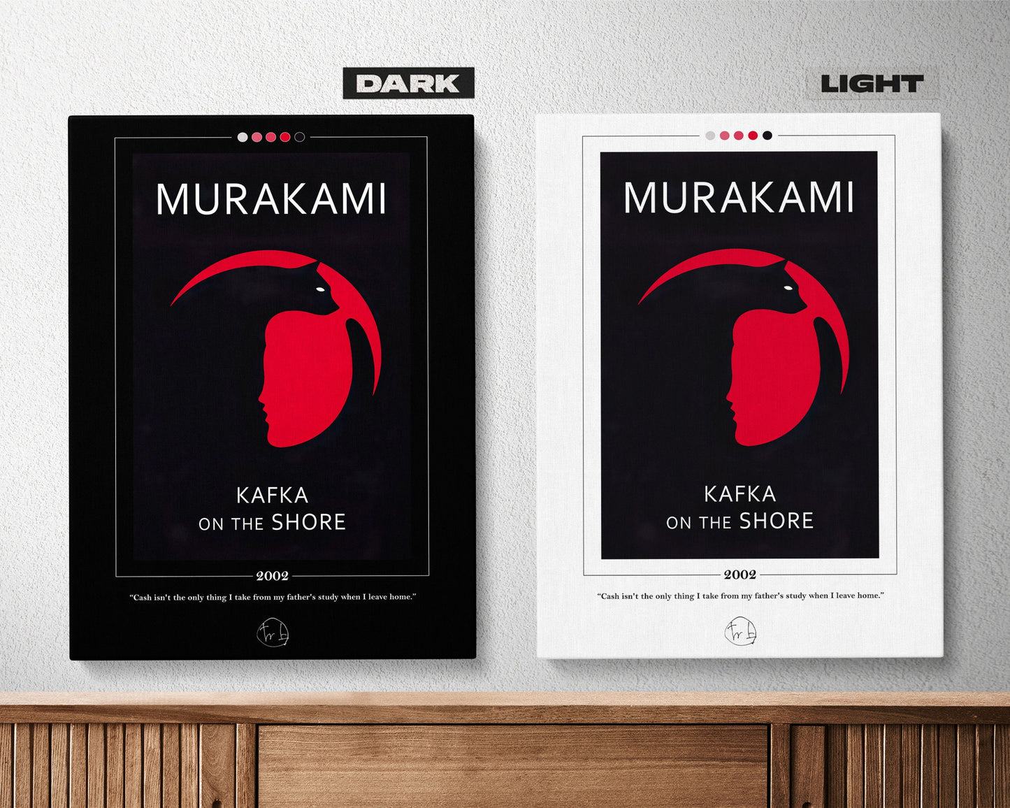 Kafka on the Shore Book Cover Poster | Haruki Murakami, Kafka on the Shore Poster, Book Posters, Book Art, Canvas Wall Art, Book Lover Gift
