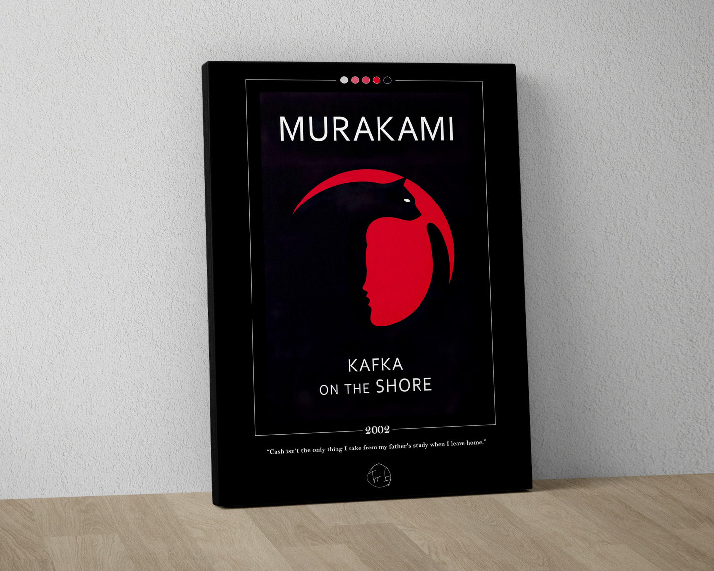 Kafka on the Shore Book Cover Poster | Haruki Murakami, Kafka on the Shore Poster, Book Posters, Book Art, Canvas Wall Art, Book Lover Gift