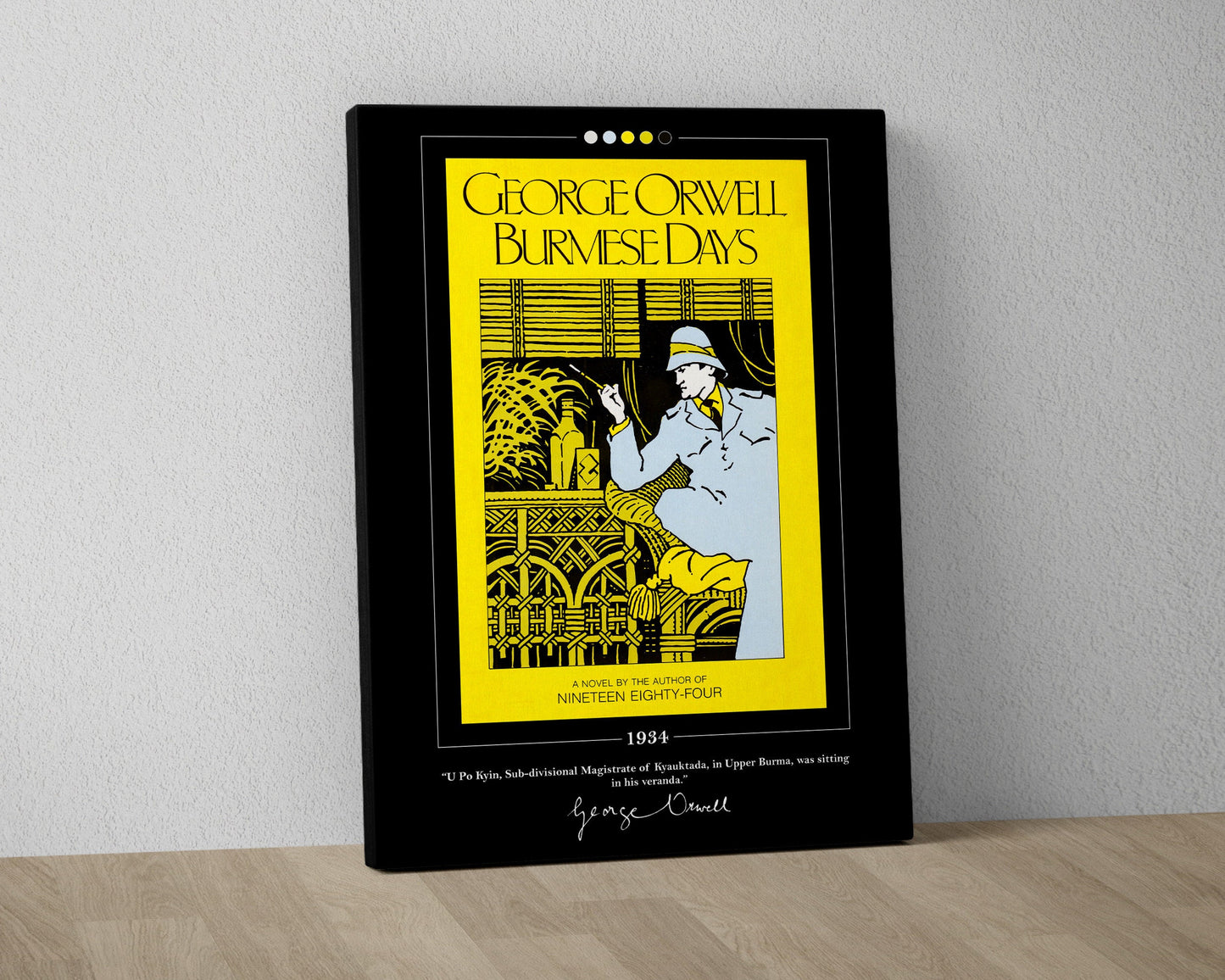 Burmese Days Book Cover Poster | George Orwell, Burmese Days Poster, Burmese Days Print, Book Posters, Canvas Print, Book Lover Gift