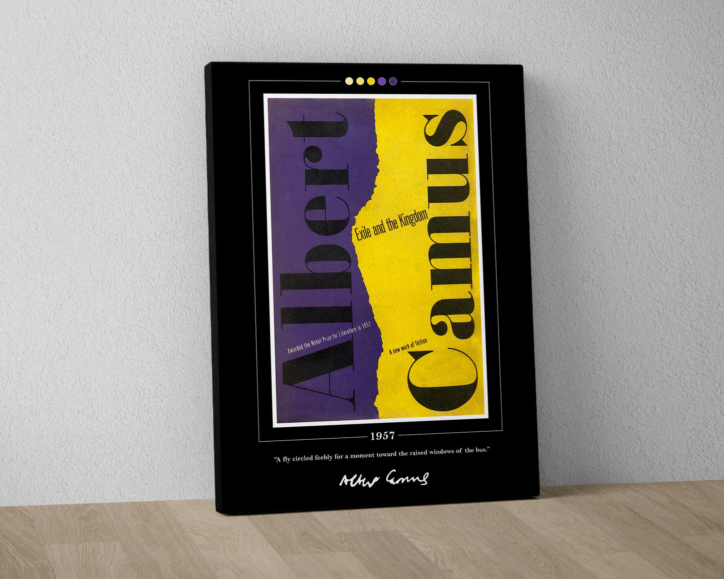 Exile and the Kingdom Book Cover Poster | Albert Camus, Exile and the Kingdom Poster, Book Posters, Book Art, Canvas Print, Book Lover Gift