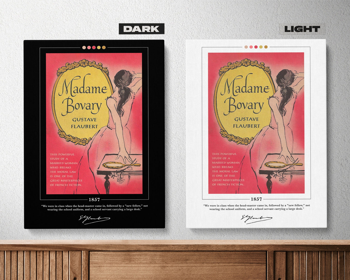 Madame Bovary Book Cover Poster | Gustave Flaubert, Madame Bovary Poster, Madame Bovary Print, Book Posters, Canvas Print, Book Lover Gift