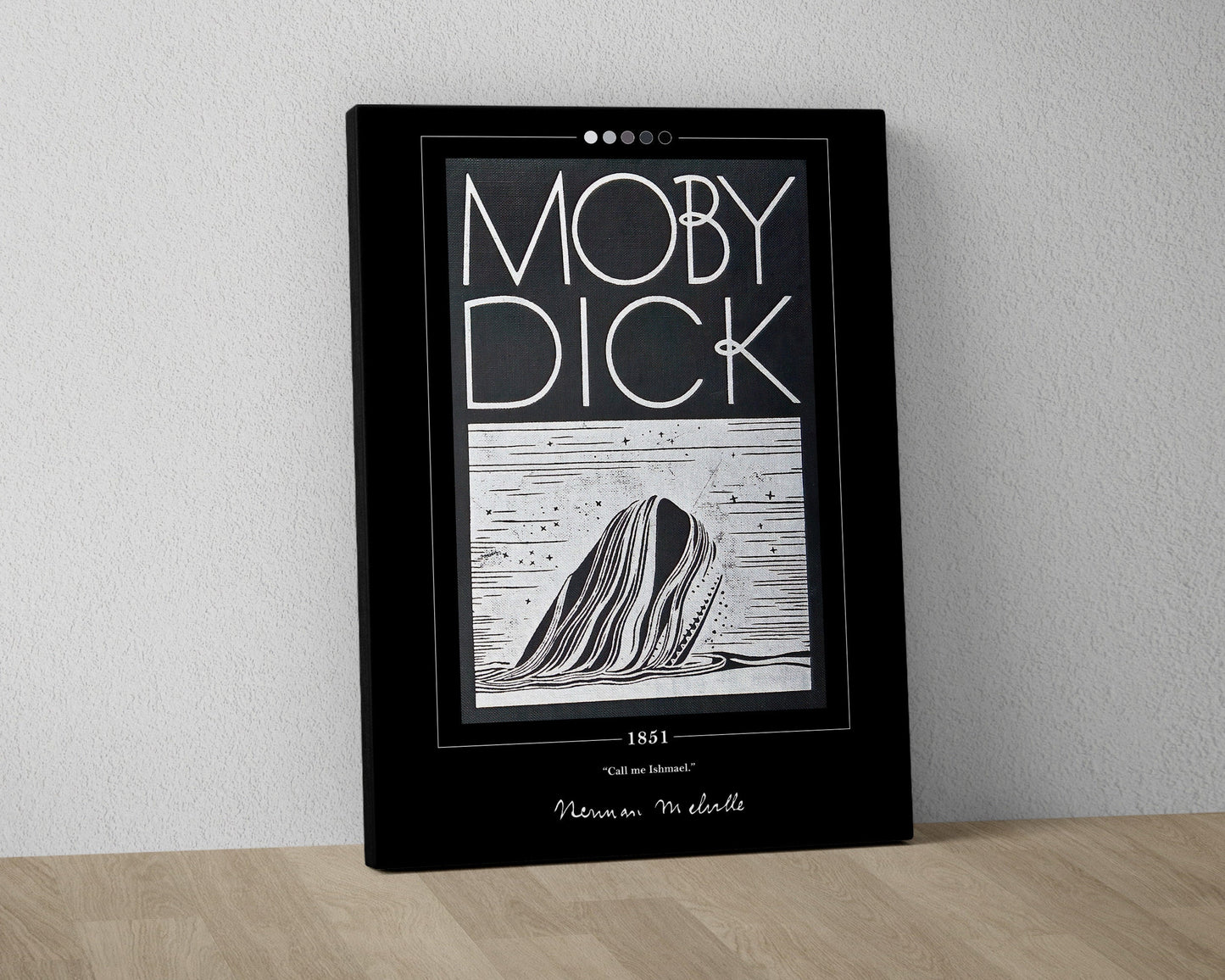 Moby Dick Book Cover Poster | Herman Melville, Moby Dick Poster, Moby Dick Print, Book Posters, Canvas Print, Book Art, Book Lover Gift