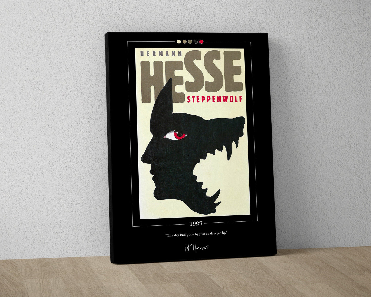 Steppenwolf Book Cover Poster | Hermann Hesse, Steppenwolf Poster, Steppenwolf Print, Book Posters, Book Art, Canvas Print, Book Lover Gift