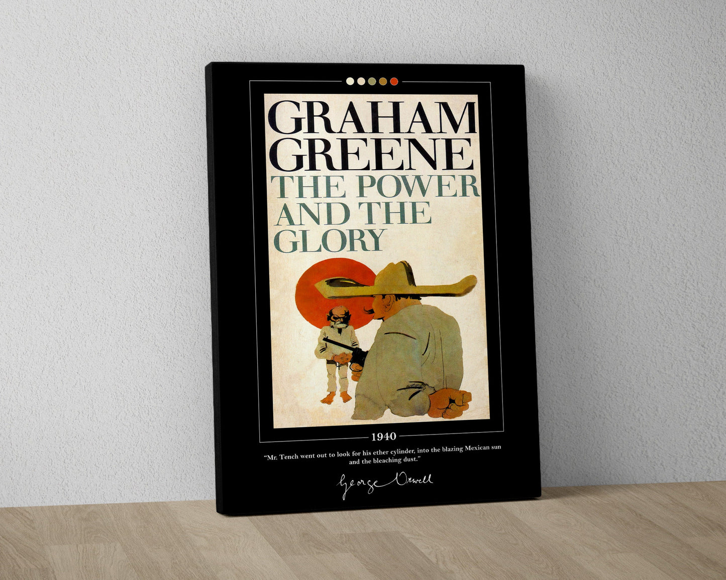 The Power and the Glory Book Cover Poster | Graham Greene, The Power and the Glory Poster, Book Posters, Canvas Wall Art, Book Lover Gift