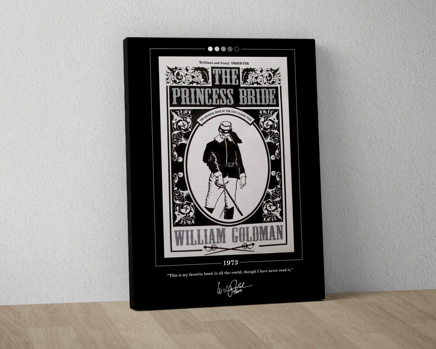 The Princess Bride Book Cover Poster | William Goldman, The Princess Bride Poster, Book Posters, Canvas Wall Art, Book Art, Book Lover Gift