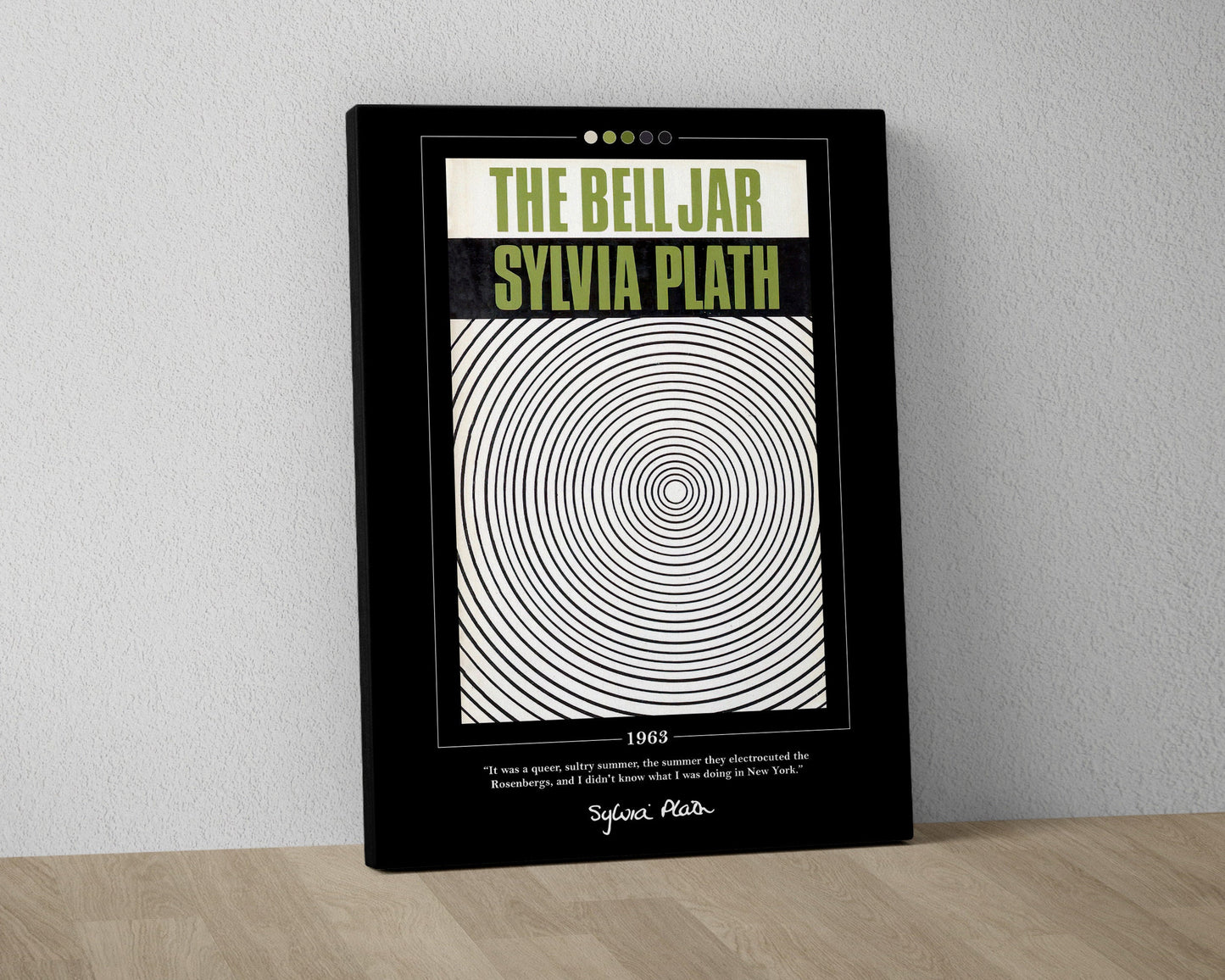 The Bell Jar Book Cover Poster | Sylvia Plath, The Bell Jar Poster, The Bell Jar Print, Book Posters, Canvas Wall Art, Book Lover Gift