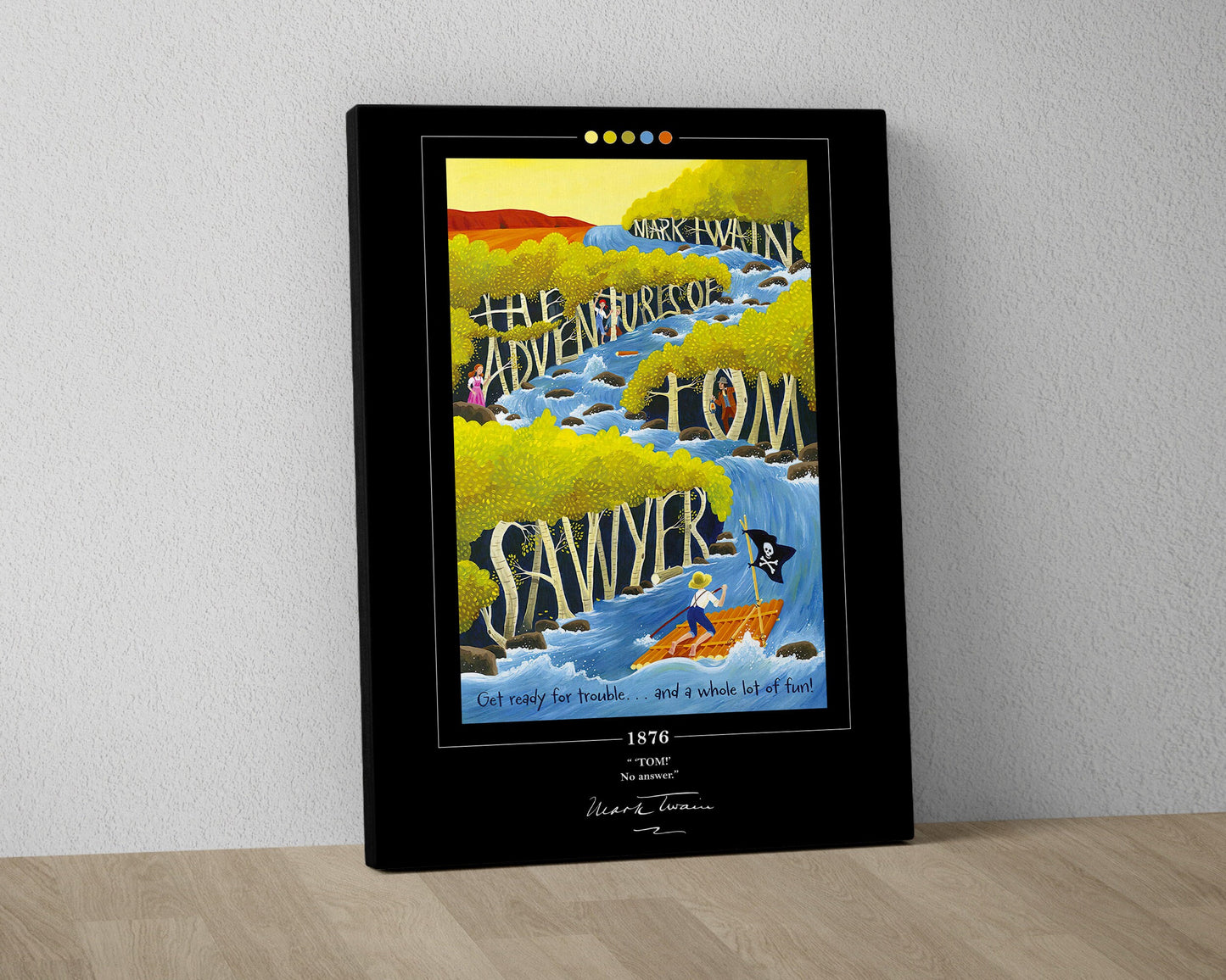 The Adventures of Tom Sawyer Book Cover Poster | Mark Twain, The Adventures of Tom Sawyer Poster, Book Posters, Canvas Wall Art, Book Art