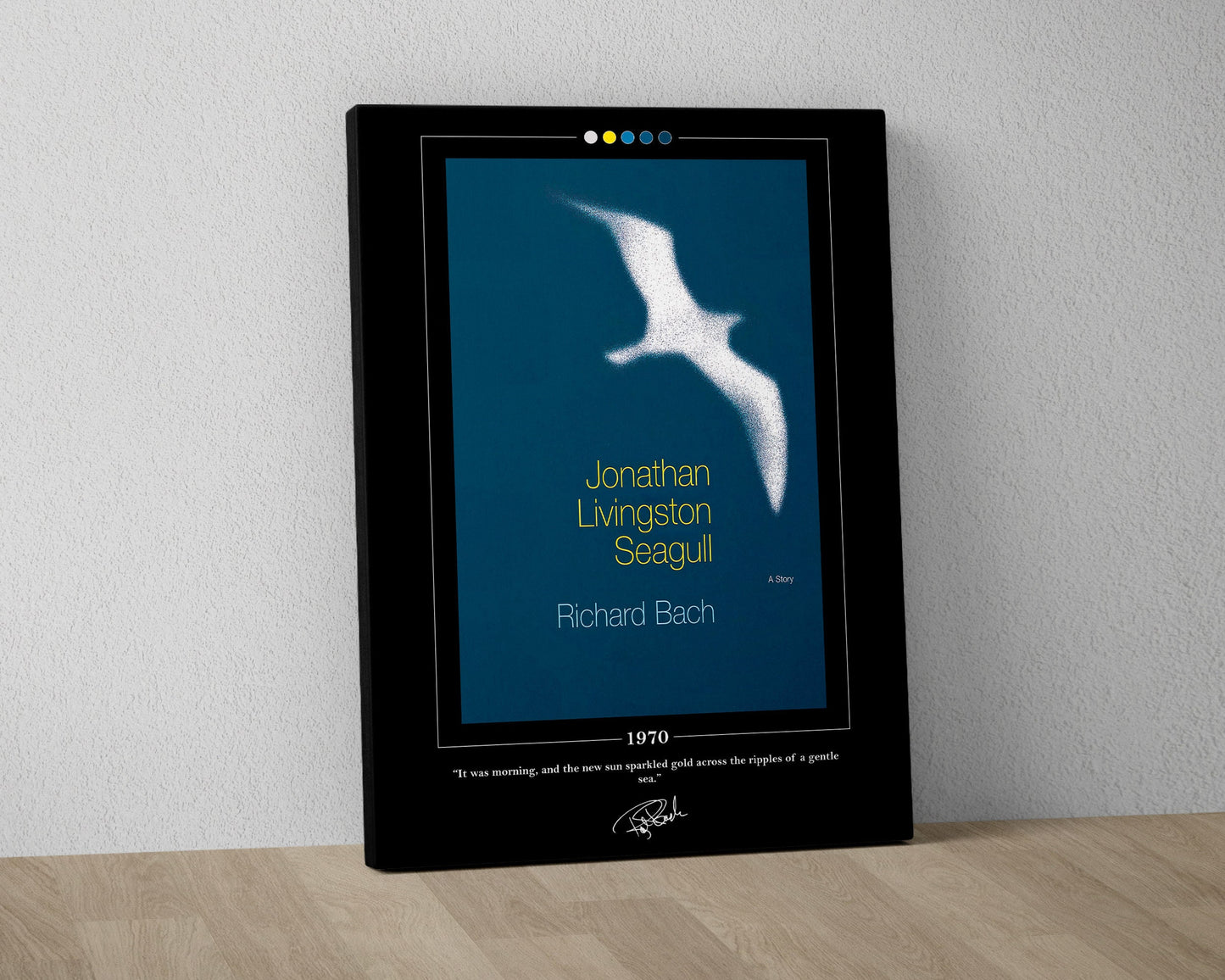 Jonathan Livingston Seagull Book Cover Poster | Richard Bach, Jonathan Livingston Seagull Poster, Book Poster, Canvas Print, Book Lover Gift