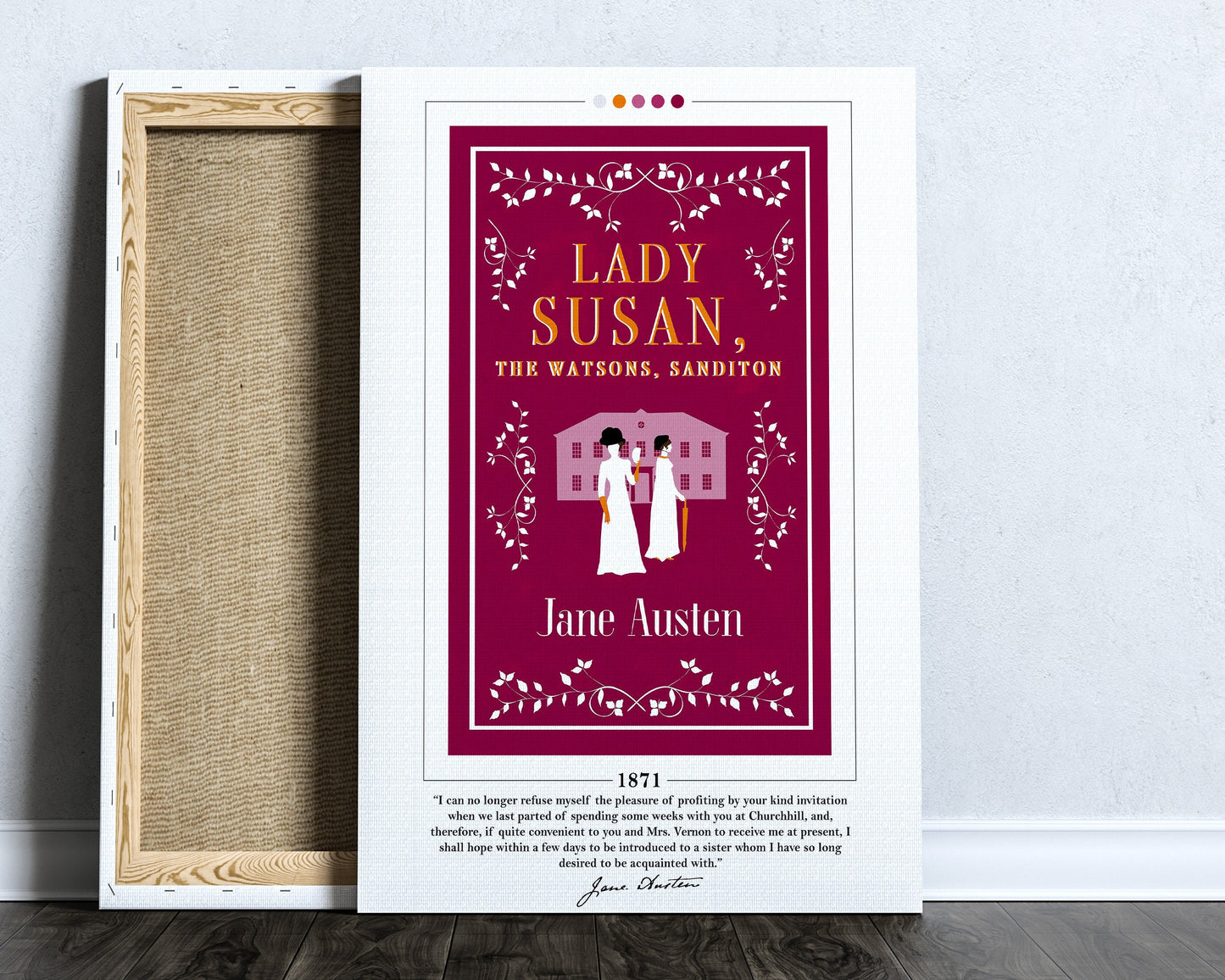 Lady Susan Book Cover Poster | Jane Austen, Lady Susan Poster, Lady Susan Print, Book Posters, Canvas Wall Art, Book Art, Book Lover Gift
