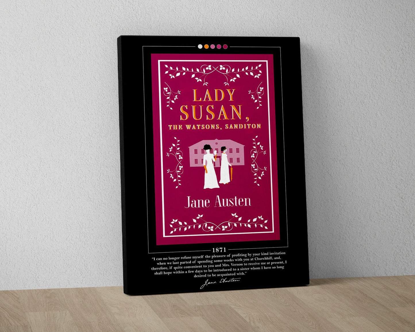Lady Susan Book Cover Poster | Jane Austen, Lady Susan Poster, Lady Susan Print, Book Posters, Canvas Wall Art, Book Art, Book Lover Gift