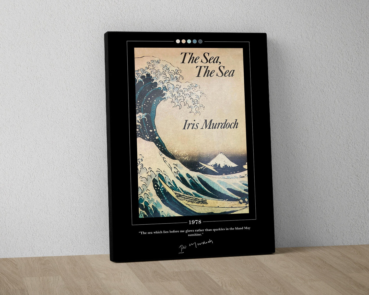 The Sea The Sea Book Cover Poster | Iris Murdoch, The Sea The Sea Poster, The Sea The Sea Print, Book Posters, Canvas Print, Book Lover Gift