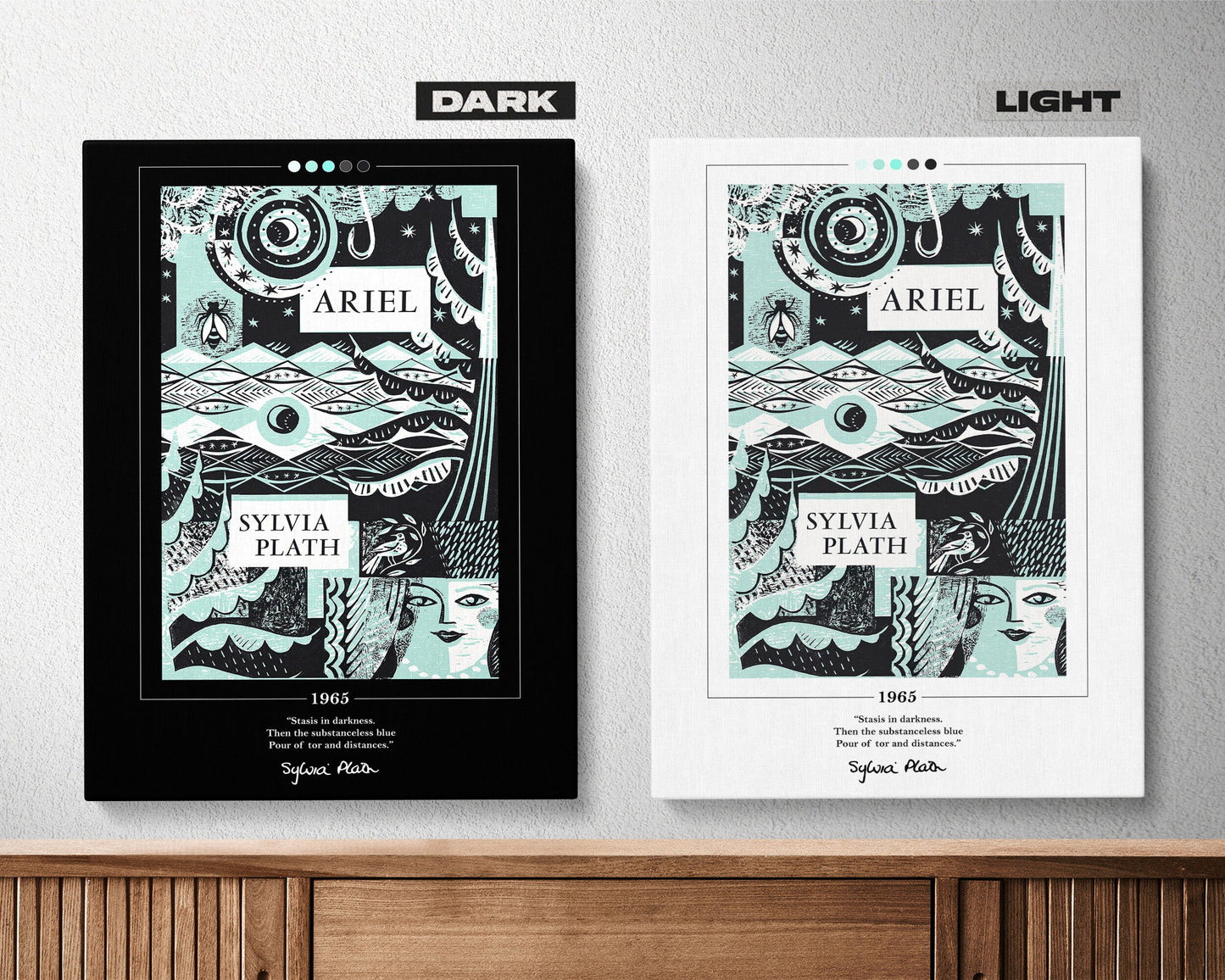Ariel Book Cover Poster | Sylvia Plath, Ariel Poster, Ariel Print, Book Posters, Book Prints, Canvas Wall Art, Book Art, Book Lover Gift