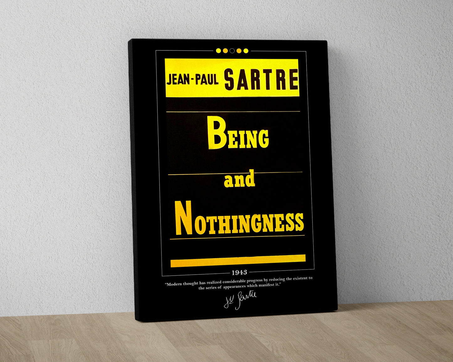 Being and Nothingness Book Cover Poster | Jean Paul Sartre, Being and Nothingness Poster, Book Posters, Canvas Wall Art, Book Lover Gift