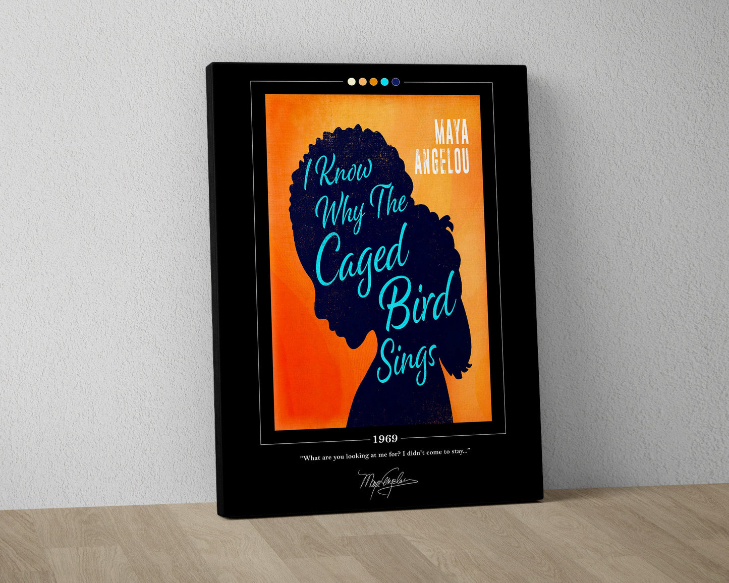 I Know Why the Caged Bird Sings Book Cover Poster | Maya Angelou, I Know Why the Caged Bird Sings Poster, Book Posters, Book Lover Gift