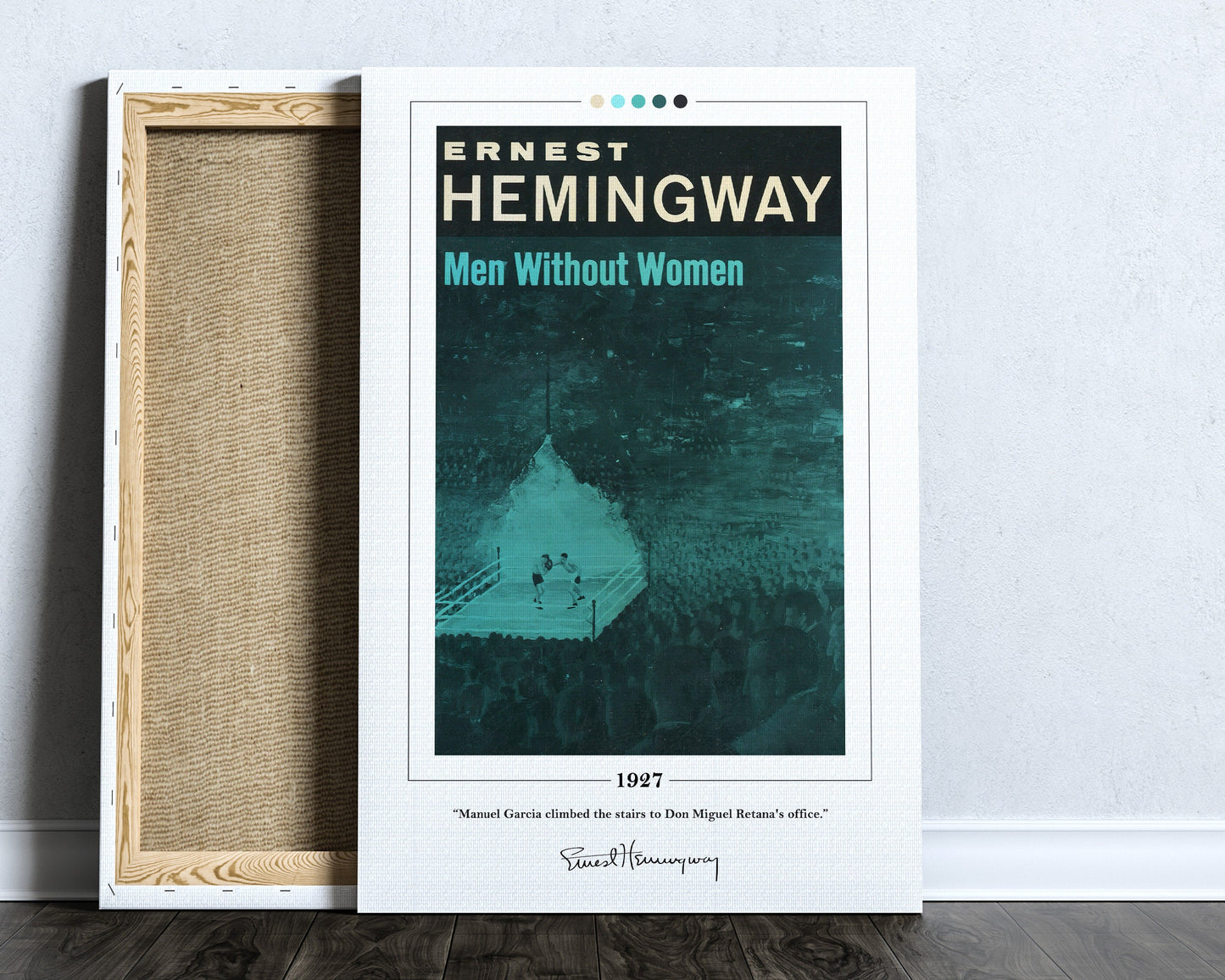 Men Without Women Book Cover Poster | Ernest Hemingway, Men Without Women Poster, Book Posters, Book Art, Canvas Wall Art, Book Lover Gift