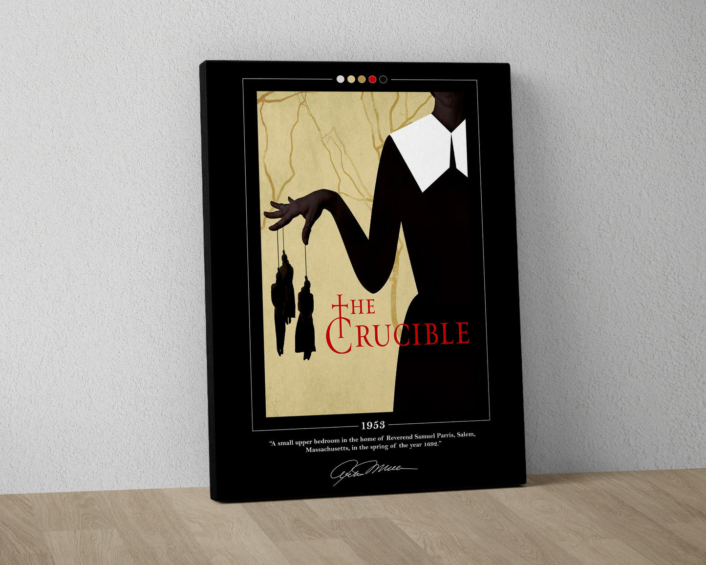 The Crucible Book Cover Poster | Arthur Miller, The Crucible Poster, The Crucible Print, Book Posters, Book Art, Book Lover Gift