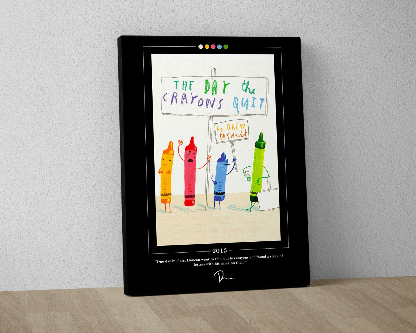 The Day the Crayons Quit Book Cover Poster | Drew Daywalt, The Day the Crayons Quit Poster, Book Posters, Book Art, Book Lover Gift