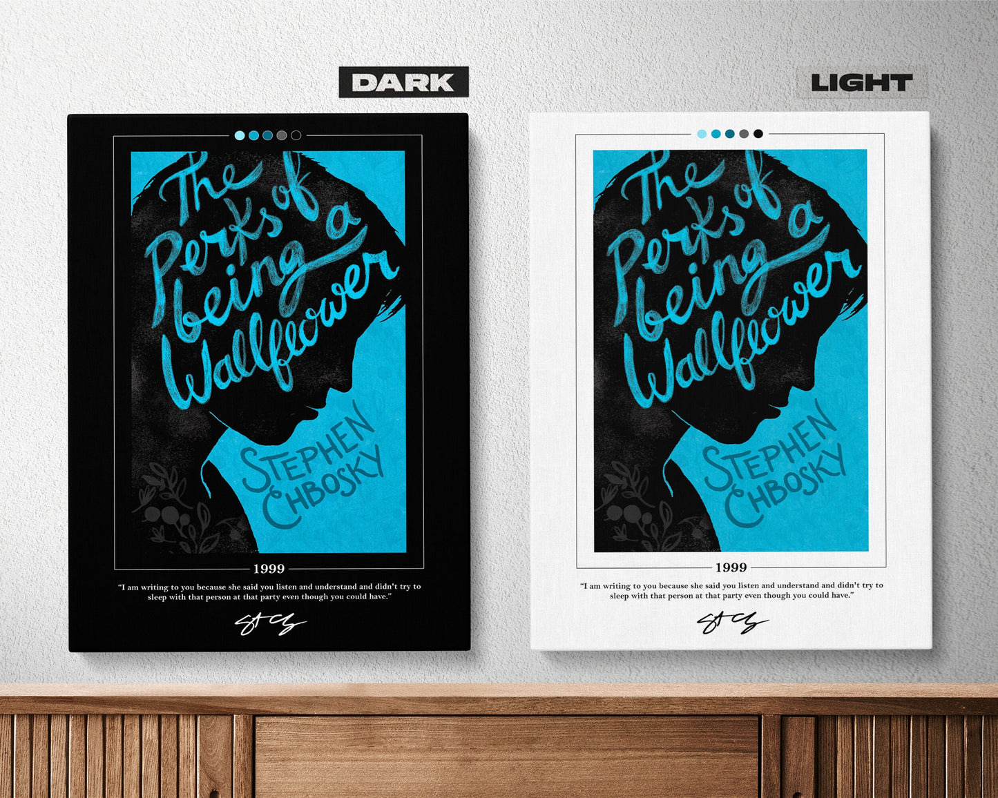 The Perks of Being a Wallflower Book Cover Poster | Stephen Chbosky, The Perks of Being a Wallflower Poster, Book Posters, Book Lover Gift