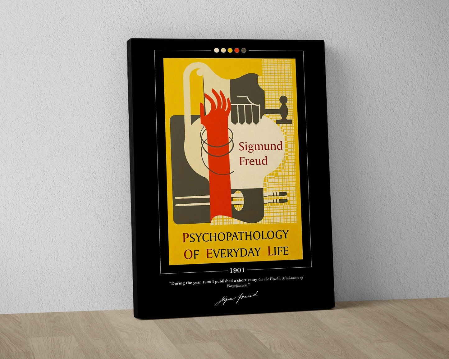 The Psychopathology of Everyday Life Book Cover Poster | Sigmund Freud, Psychopathology of Everyday Life Poster, Book Posters, Book Art