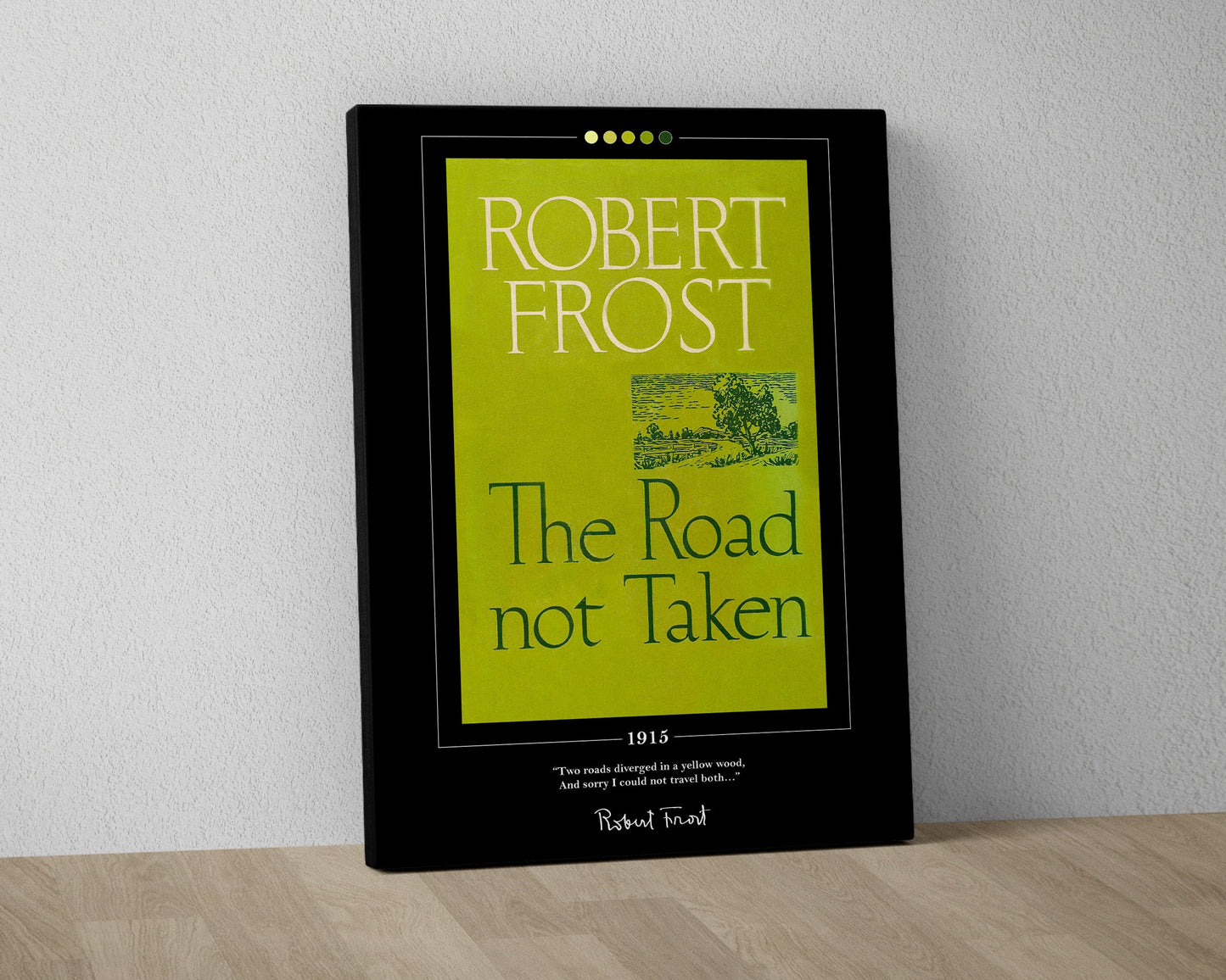 The Road Not Taken Book Cover Poster | Robert Frost, The Road Not Taken Poster, The Road Not Taken Print, Book Posters, Book Lover Gift