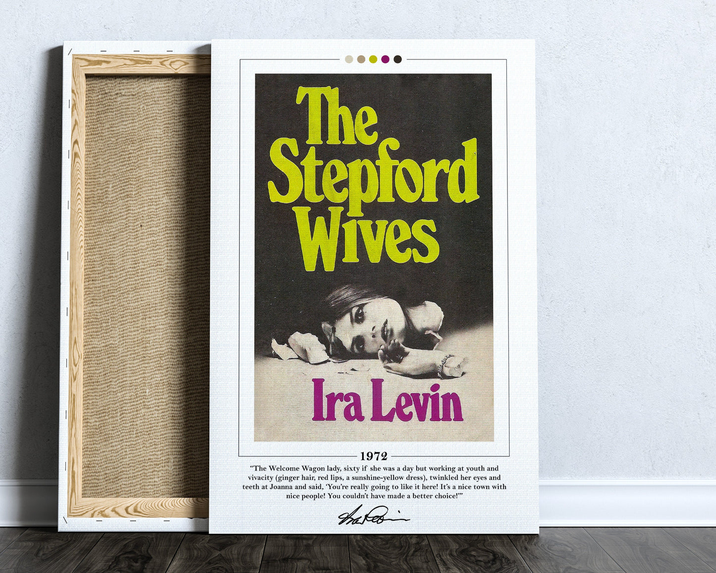 The Stepford Wives Book Cover Poster | Ira Levin, Stepford Wives Poster, Stepford Wives Print, Book Posters, Book Art, Book Lover Gift