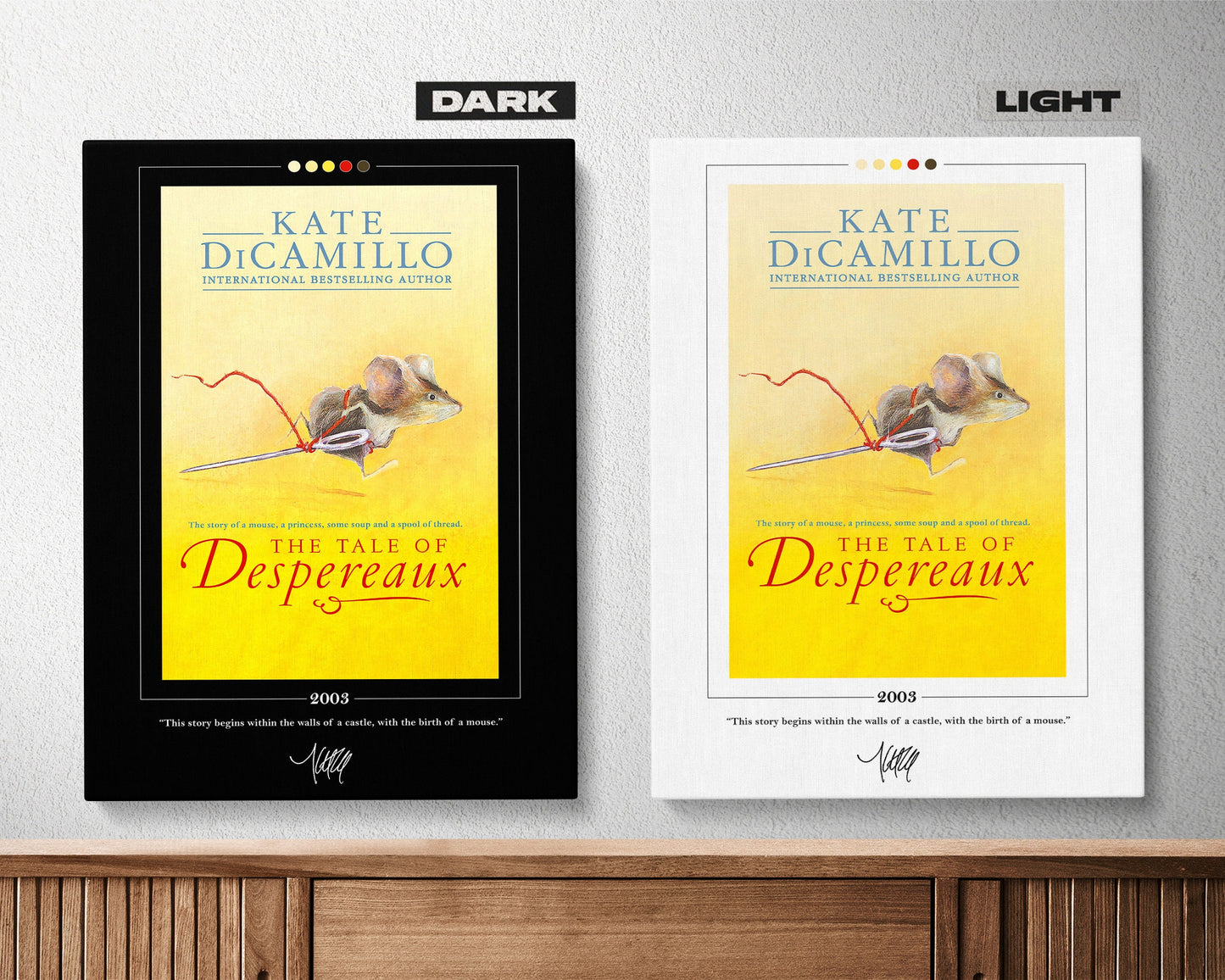 The Tale of Despereaux Book Cover Poster | Kate DiCamillo, The Tale of Despereaux Poster, Book Posters, Book Art, Book Lover Gift