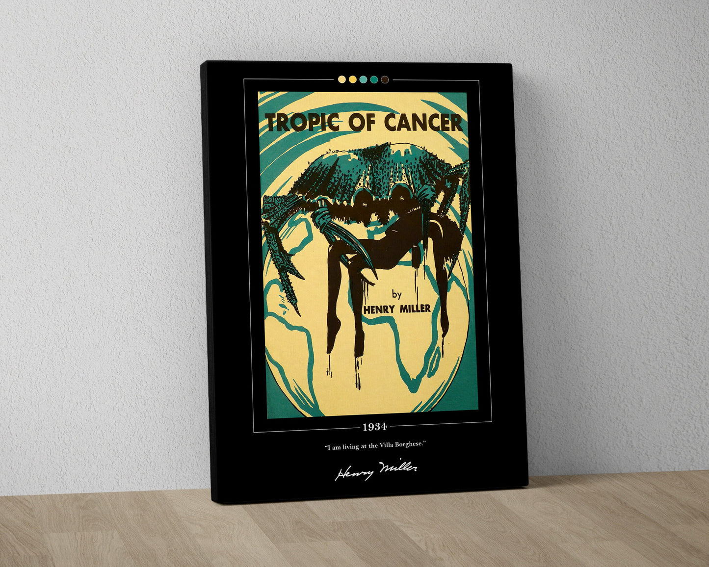 Tropic of Cancer Book Cover Poster | Henry Miller, Tropic of Cancer Poster, Tropic of Cancer Print, Book Posters, Book Art, Book Lover Gift