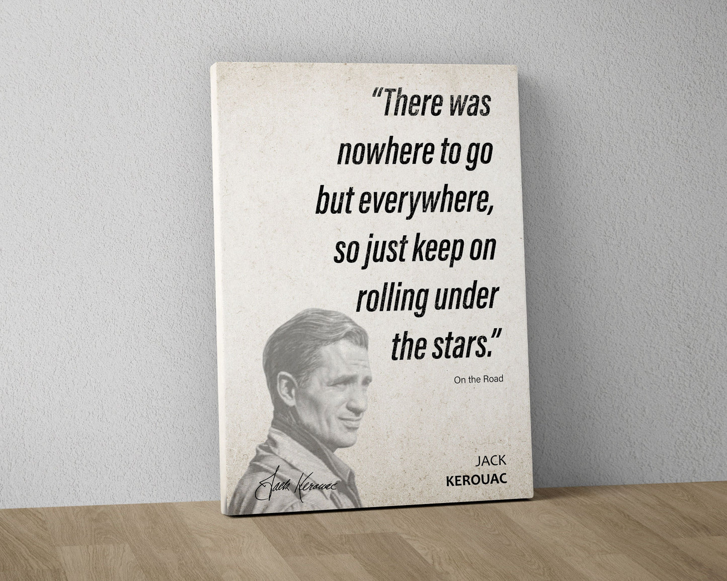 Jack Kerouac Quote Wall Art | "The Stars" On the Road Quote Poster, Quote Print, Quote Art, Book Quotes, Canvas Wall Art, Book Lover Gift