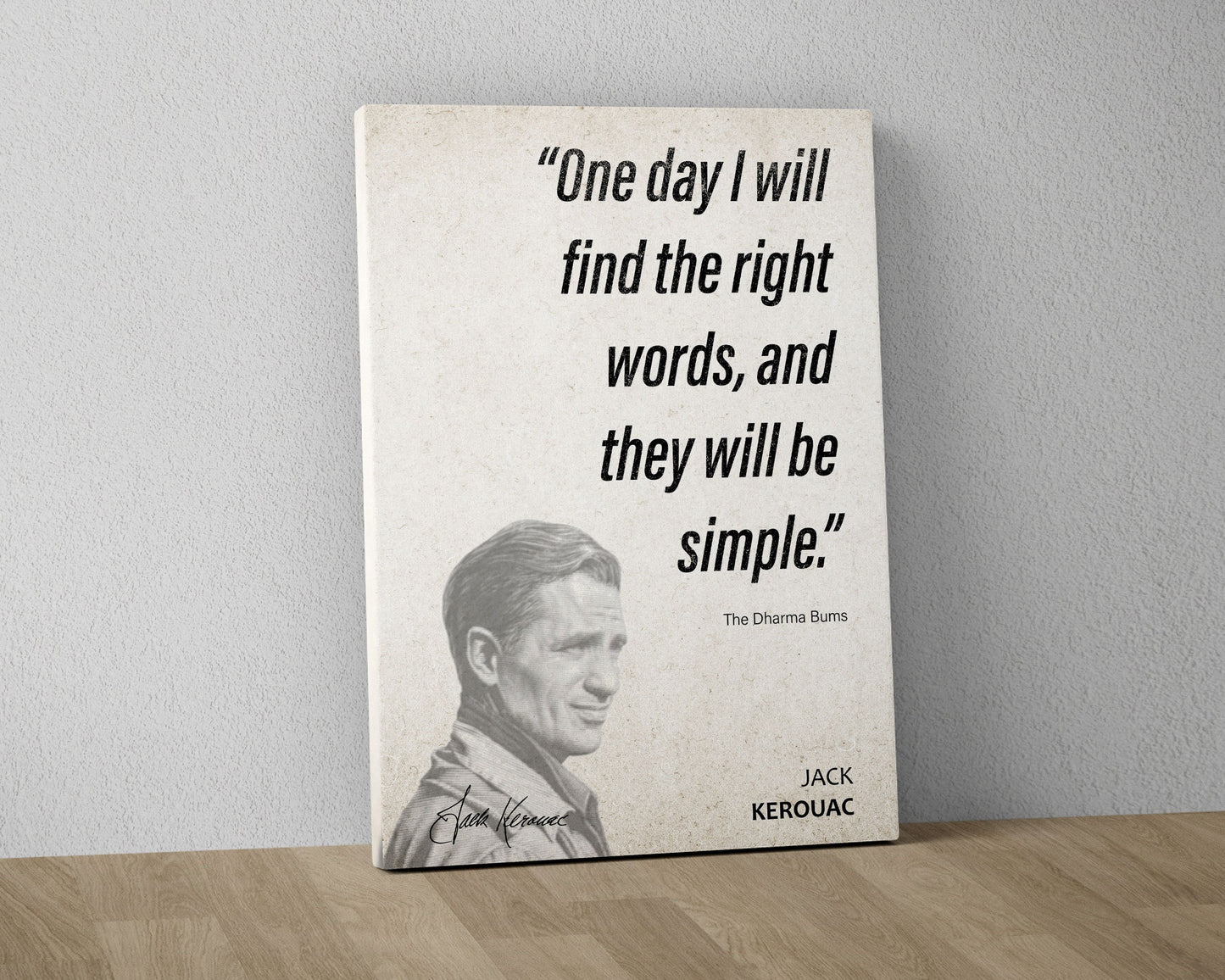 Jack Kerouac Quote Wall Art | The Dharma Bums Quote Poster, Quote Print, Quote Art, Book Quotes, Canvas Wall Art, Book Lover Gift
