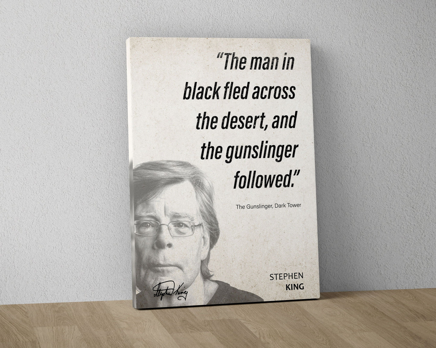 Stephen King Quote Wall Art | The Dark Tower Quote Poster, Quote Print, Quote Art, Book Quote, Canvas Wall Art, Book Lover Gift