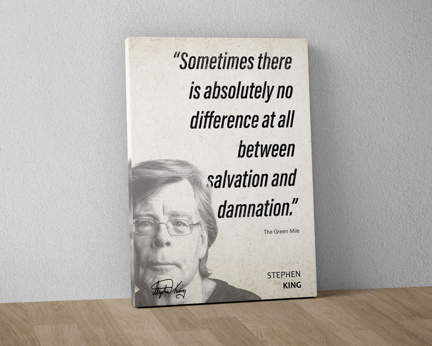 Stephen King Quote Wall Art | The Green Mile Quote Poster, Quote Print, Quote Art, Book Quote, Canvas Wall Art, Book Lover Gift