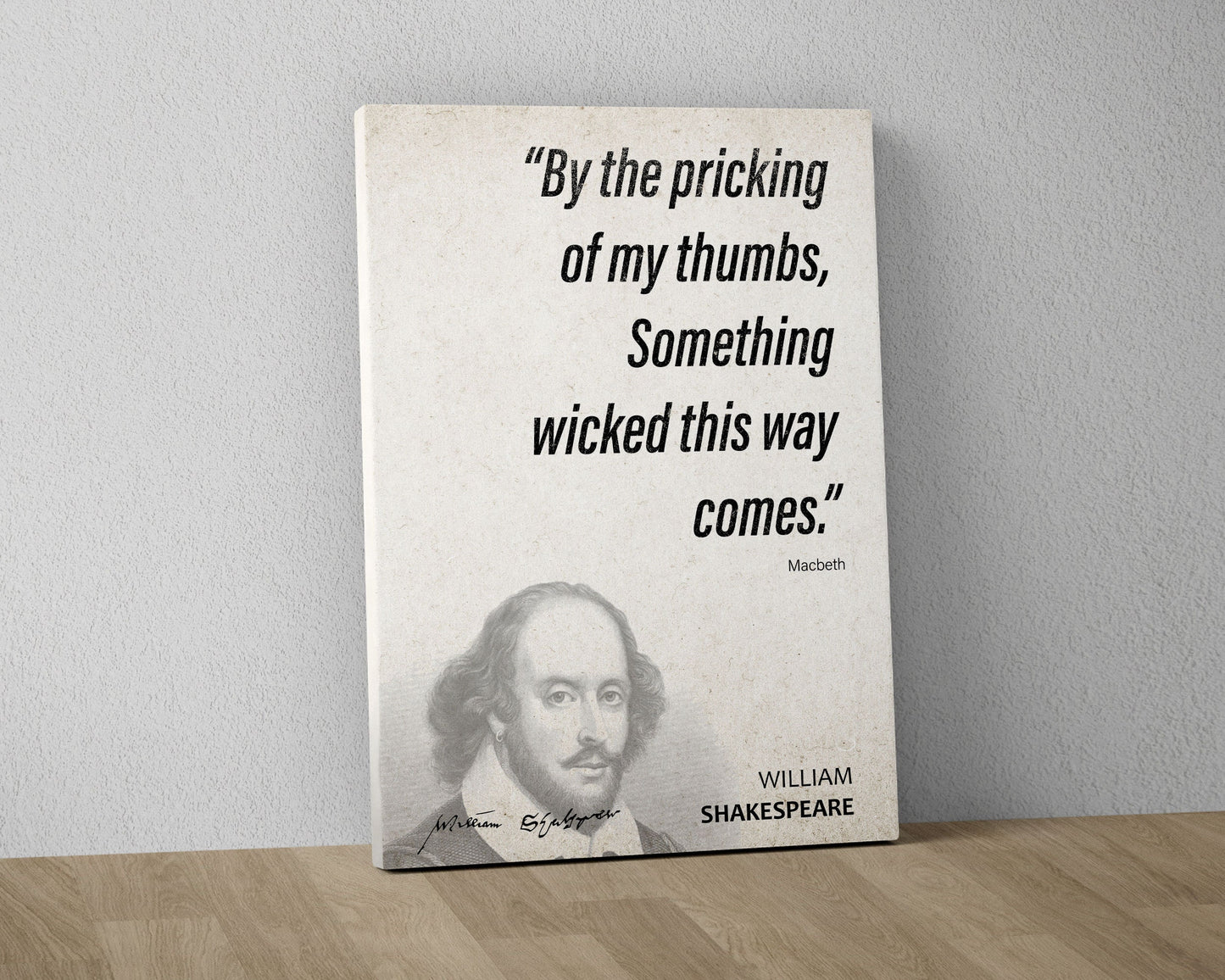 William Shakespeare Quote Wall Art | Macbeth Quote Poster, Quote Print, Quote Art, Book Quote, Canvas Wall Art, Book Lover Gift