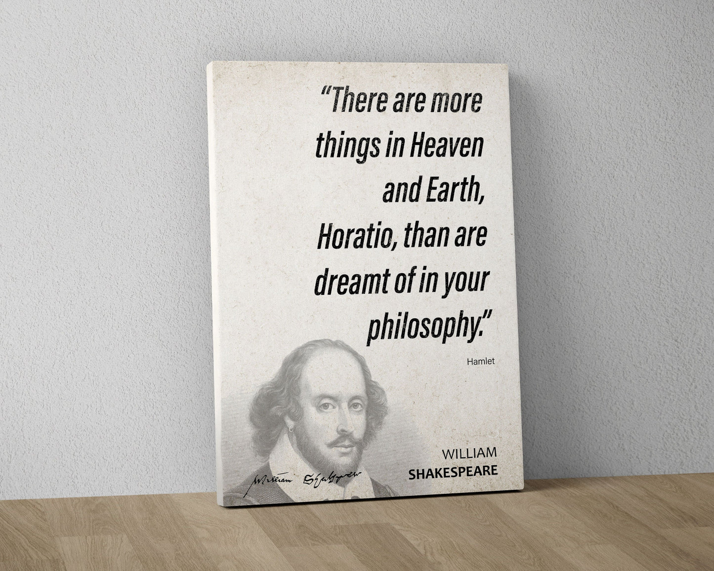 William Shakespeare Quote Wall Art | Hamlet Quote Poster, Quote Print, Quote Art, Book Quote, Canvas Wall Art, Book Lover Gift