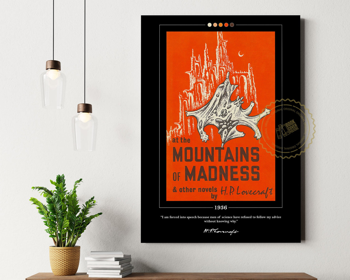 At the Mountains of Madness Book Cover Poster | H. P. Lovecraft, At the Mountains of Madness Poster, Book Posters, Book Art, Book Lover Gift