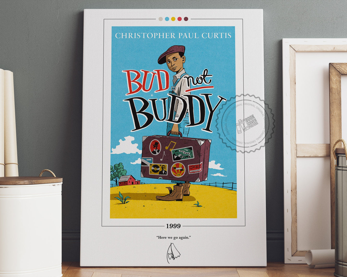 Bud Not Buddy Book Cover Poster | Christopher Paul Curtis, Bud Not Buddy Poster, Book Posters, Canvas Wall Art, Book Art, Book Lover Gift