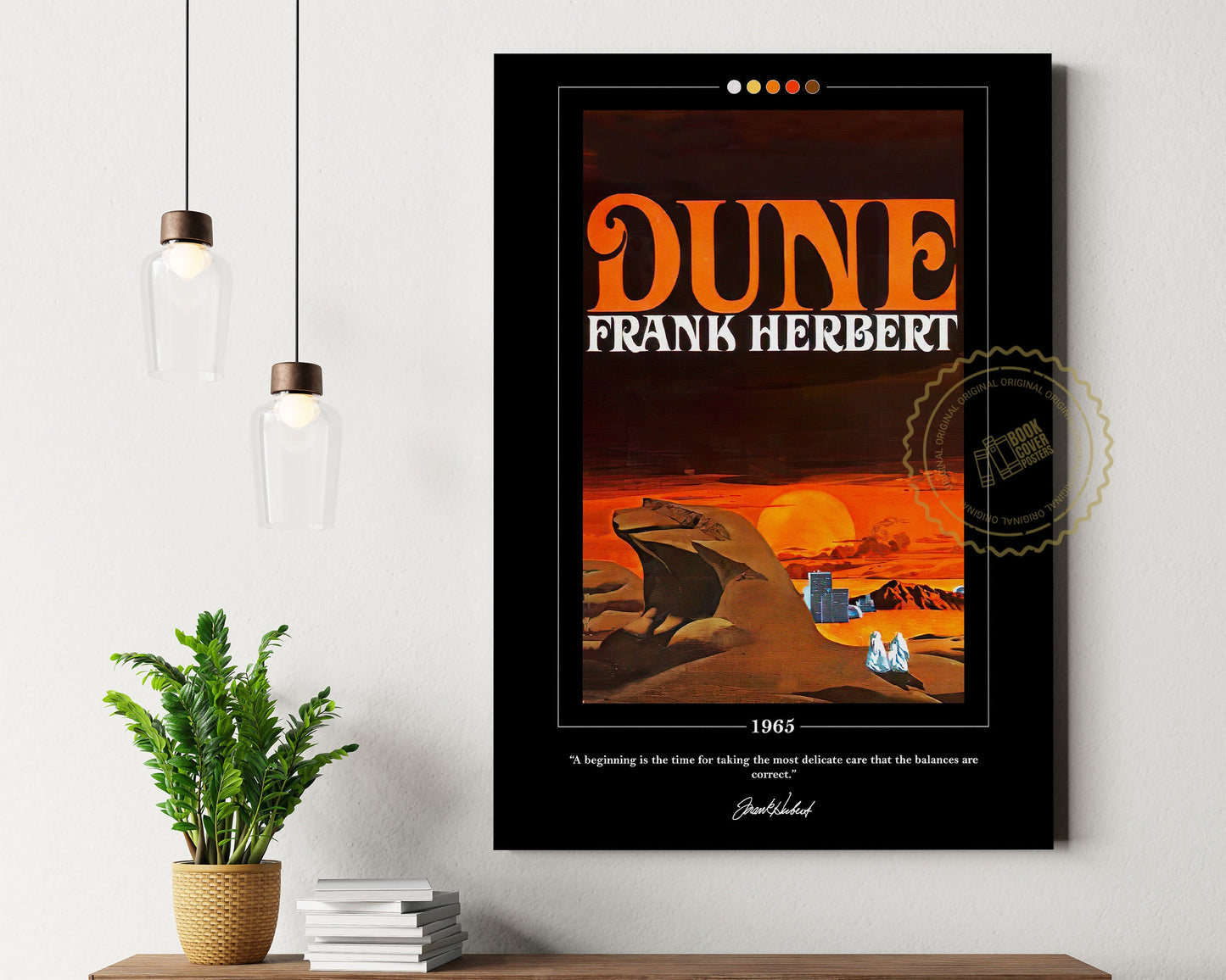 Dune Book Cover Poster | Frank Herbert, Dune Poster, Dune Print, Book Posters, Book Print, Canvas Wall Art, Book Art, Book Lover Gift