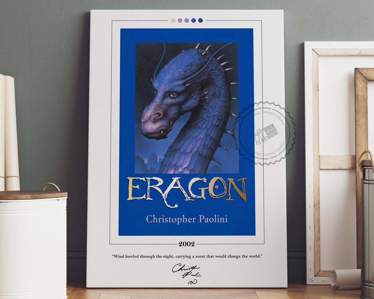 Eragon Book Cover Poster | Christopher Paolini, Eragon Poster, Eragon Print, Book Posters, Canvas Wall Art, Book Art, Book Lover Gift