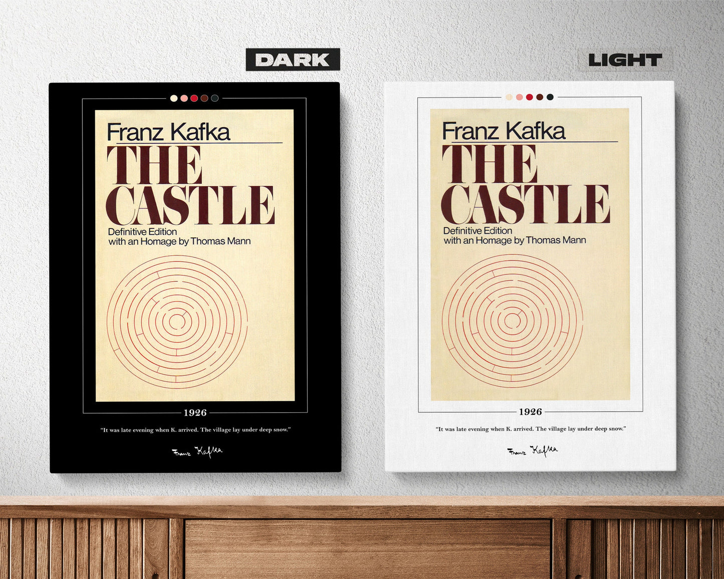 The Castle Book Cover Poster | Franz Kafka, The Castle Poster, The Castle Print, Book Posters, Book Art, Canvas Wall Art, Book Lover Gift