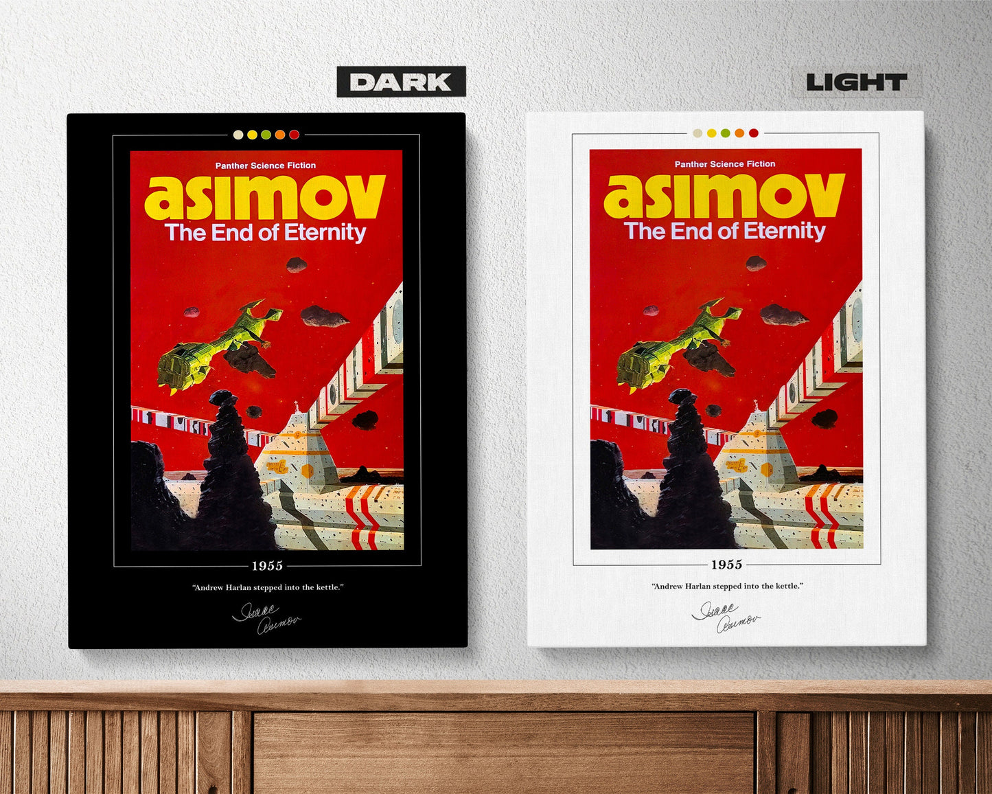 The End of Eternity Book Cover Poster | Isaac Asimov, The End of Eternity Poster, Book Posters, Book Art, Canvas Wall Art, Book Lover Gift