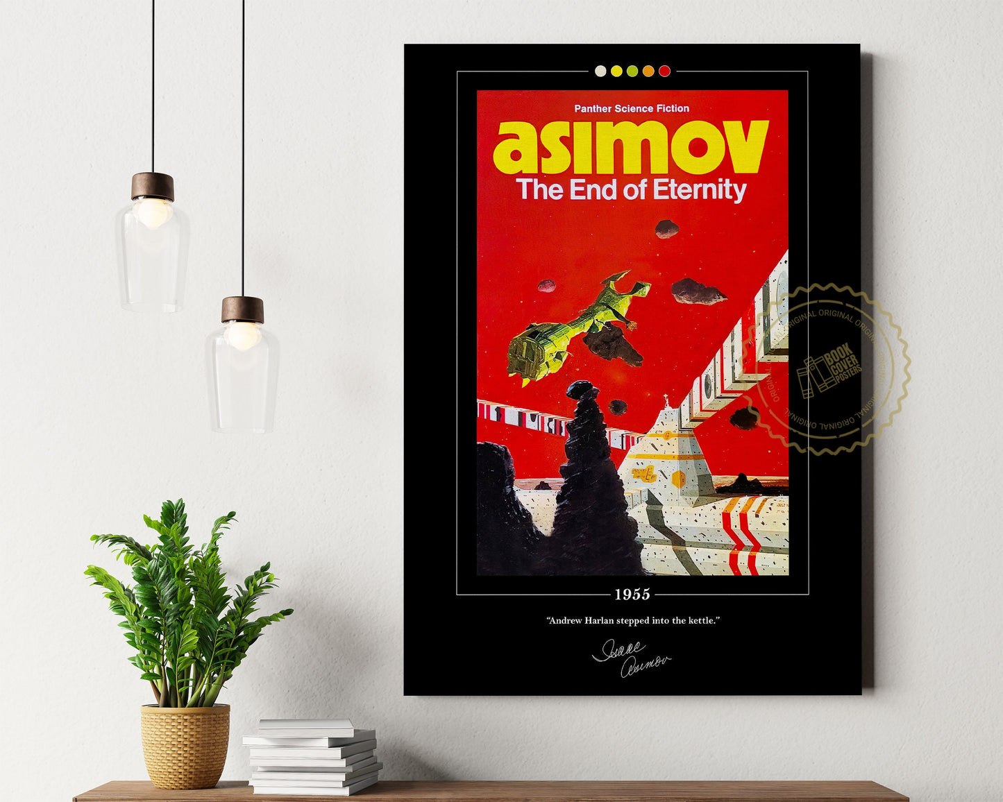 The End of Eternity Book Cover Poster | Isaac Asimov, The End of Eternity Poster, Book Posters, Book Art, Canvas Wall Art, Book Lover Gift